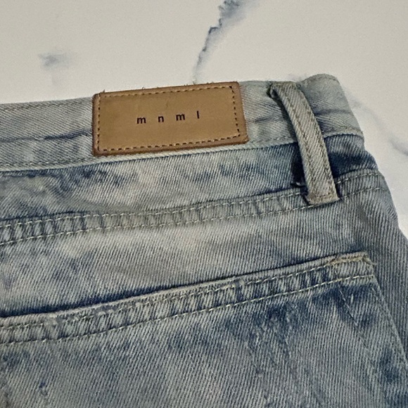 MNML Patchwork Distressed Jeans - Picture 5 of 8